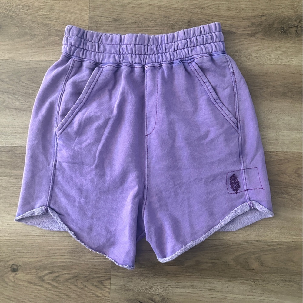 Free People Movement Purple High-Rise Lounge Shorts – XS - NWOT